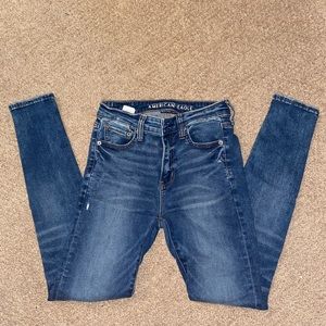 AE high waisted next level stretch jeans